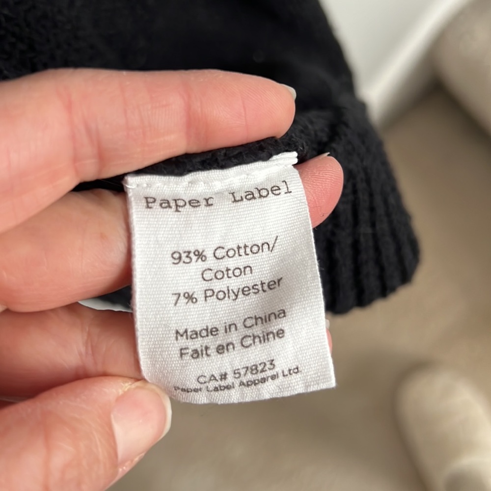Paper Label Sweater - Picture 3 of 4